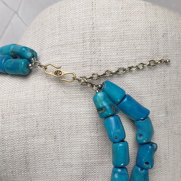 Barse Blue Bamboo Coral Necklace - Picture 2 of 7